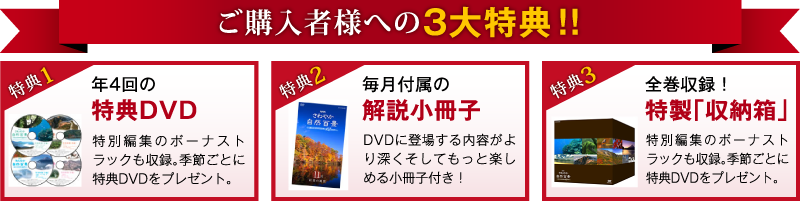 ご購入者様への3大特典！！