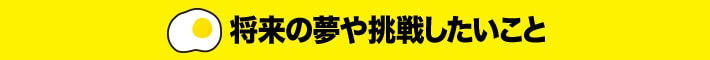 将来の夢や挑戦したいこと