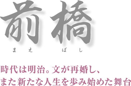 前橋 時代は明治。文が再婚し、また新たな人生を歩み始めた舞台